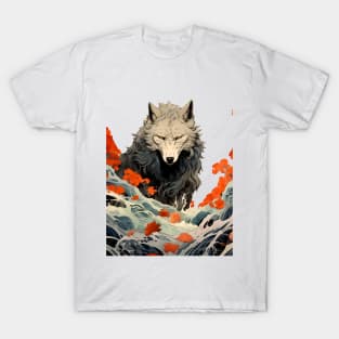 Wolf 2: Once a Wolf, Always a Wolf on a light (Knocked Out) background T-Shirt